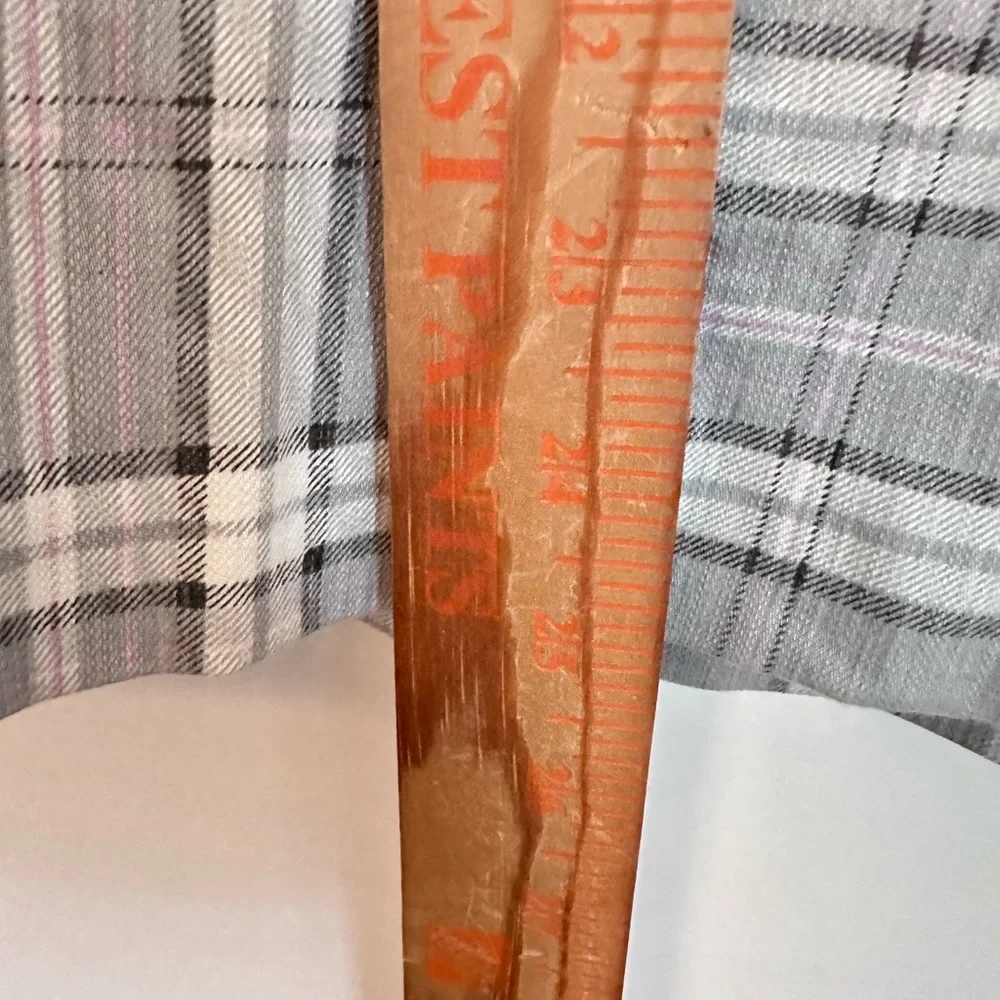 NWT AFRM S Lila grey plaid cotton preppy effortless wardrobe staple denim blazer - Picture 13 of 16